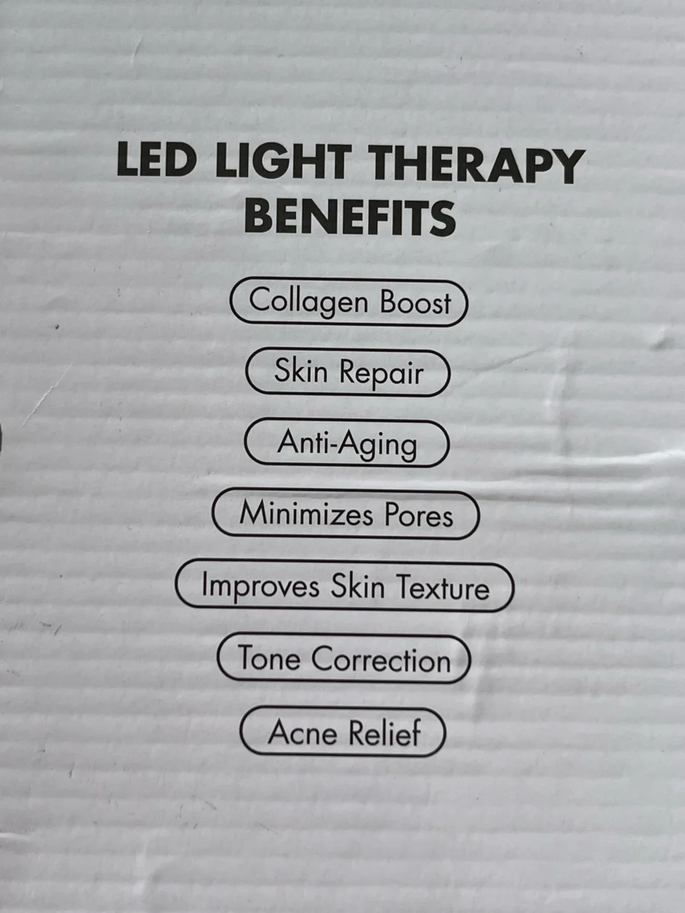 New in Box Glokore 7 in 1 LED Light Therapy Facemask